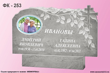 Памятники из мрамора на кладбище в Йошкар-Оле по доступной цене